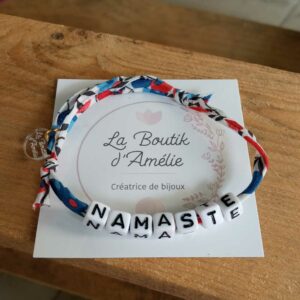 bracelet liberty namaste bleu