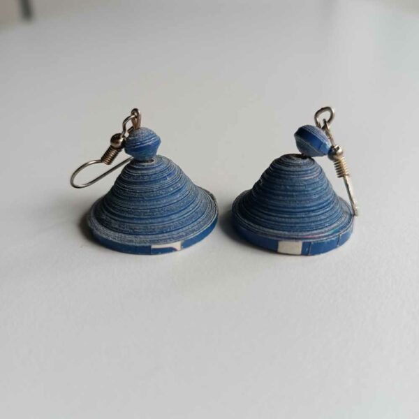 boucles d'oreilles en papier