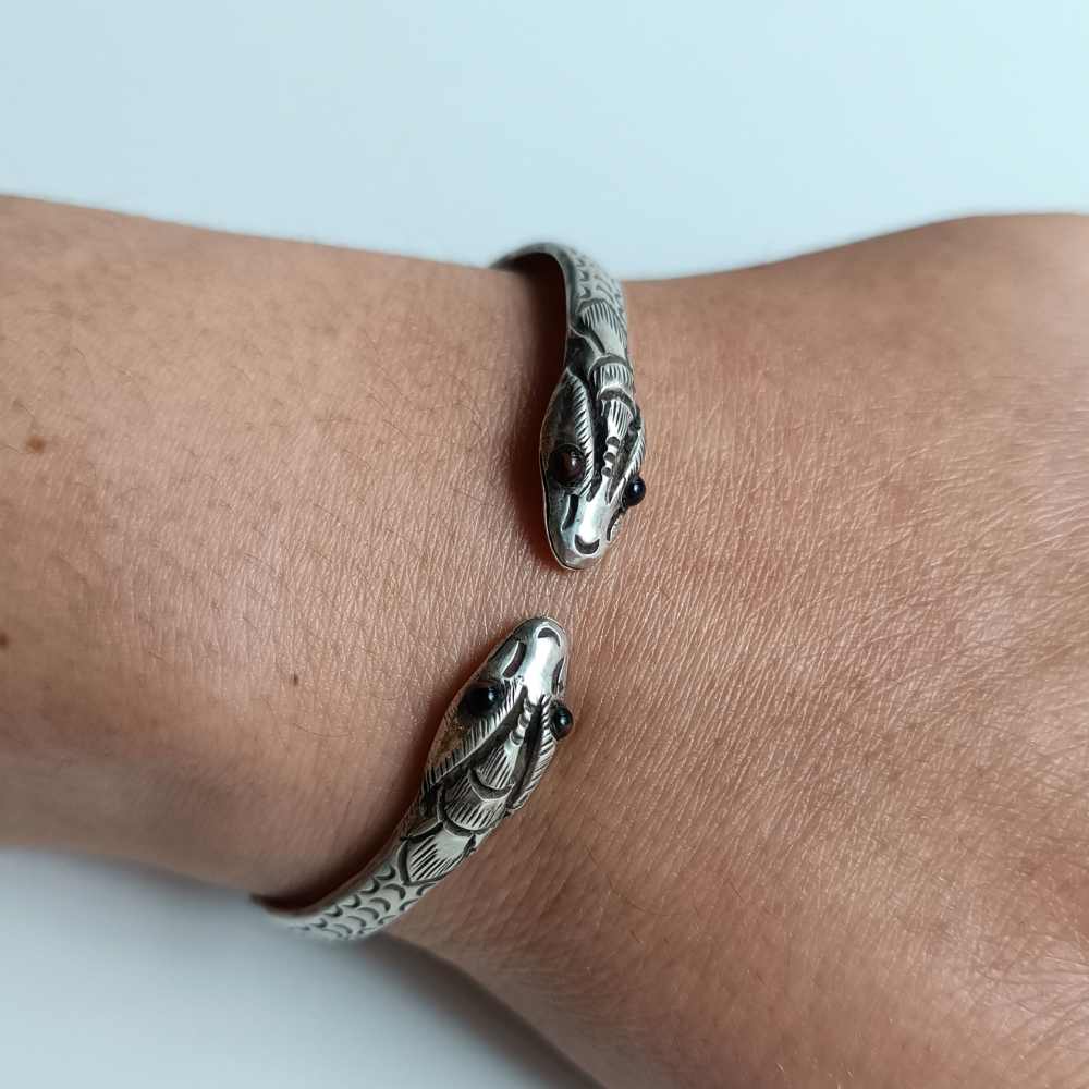 Bracelet serpent argent Boutique Solidaire