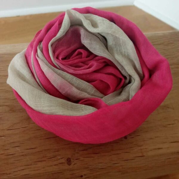 foulard cheche rose