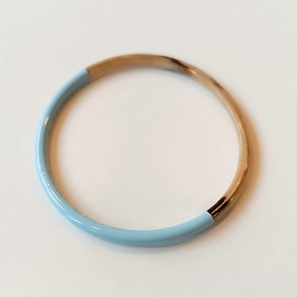 bracelet corne bleu pastel