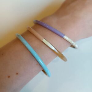 bracelet corne pastel