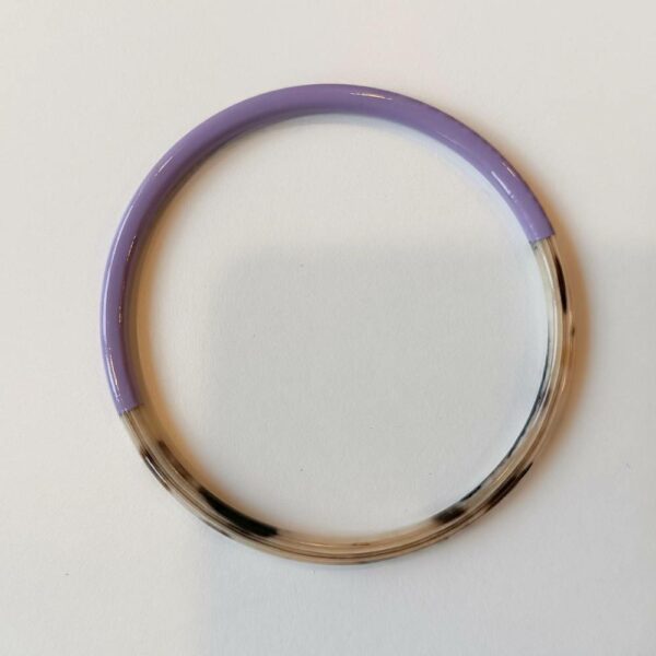 bracelet corne violet pastel