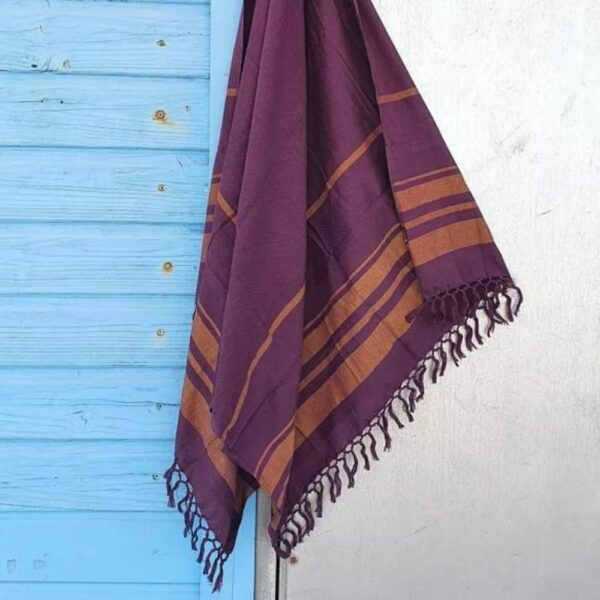 fouta plage violette